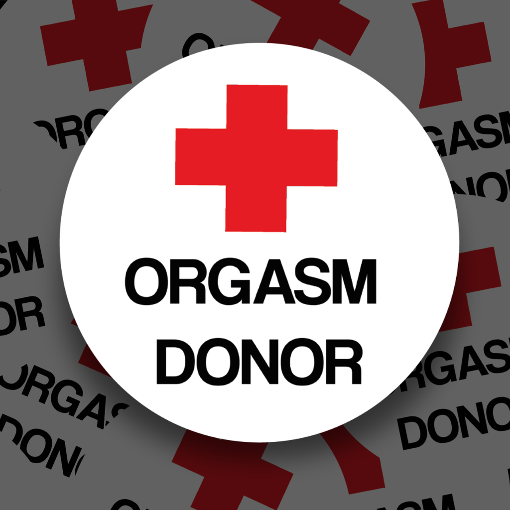 "0rgasm donor" Sticker