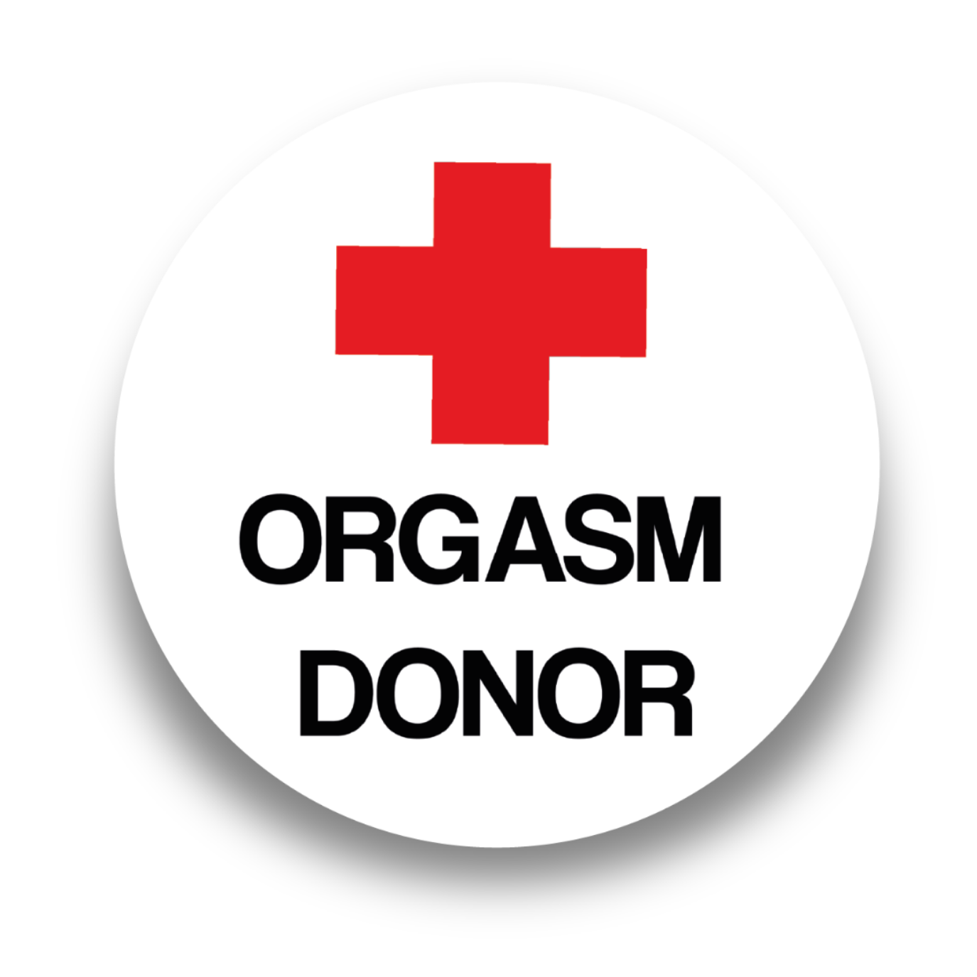"0rgasm donor" Sticker