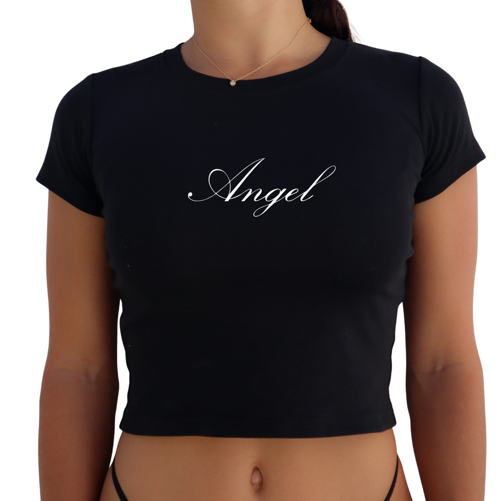 Angel Y2K Baby Tee