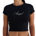 Angel Y2K Baby Tee
