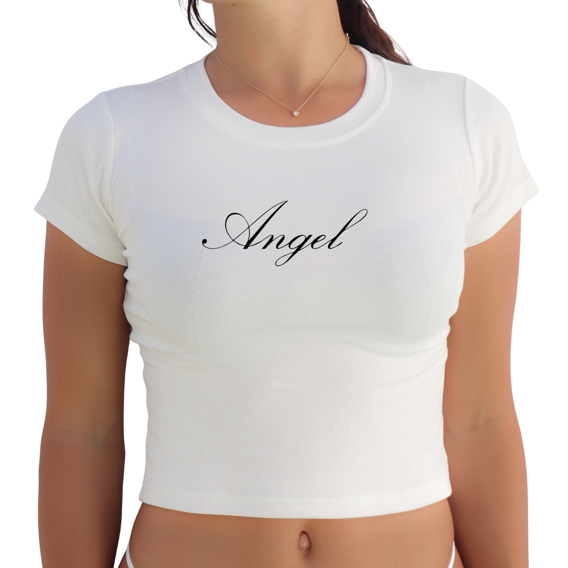 Angel Y2K Baby Tee