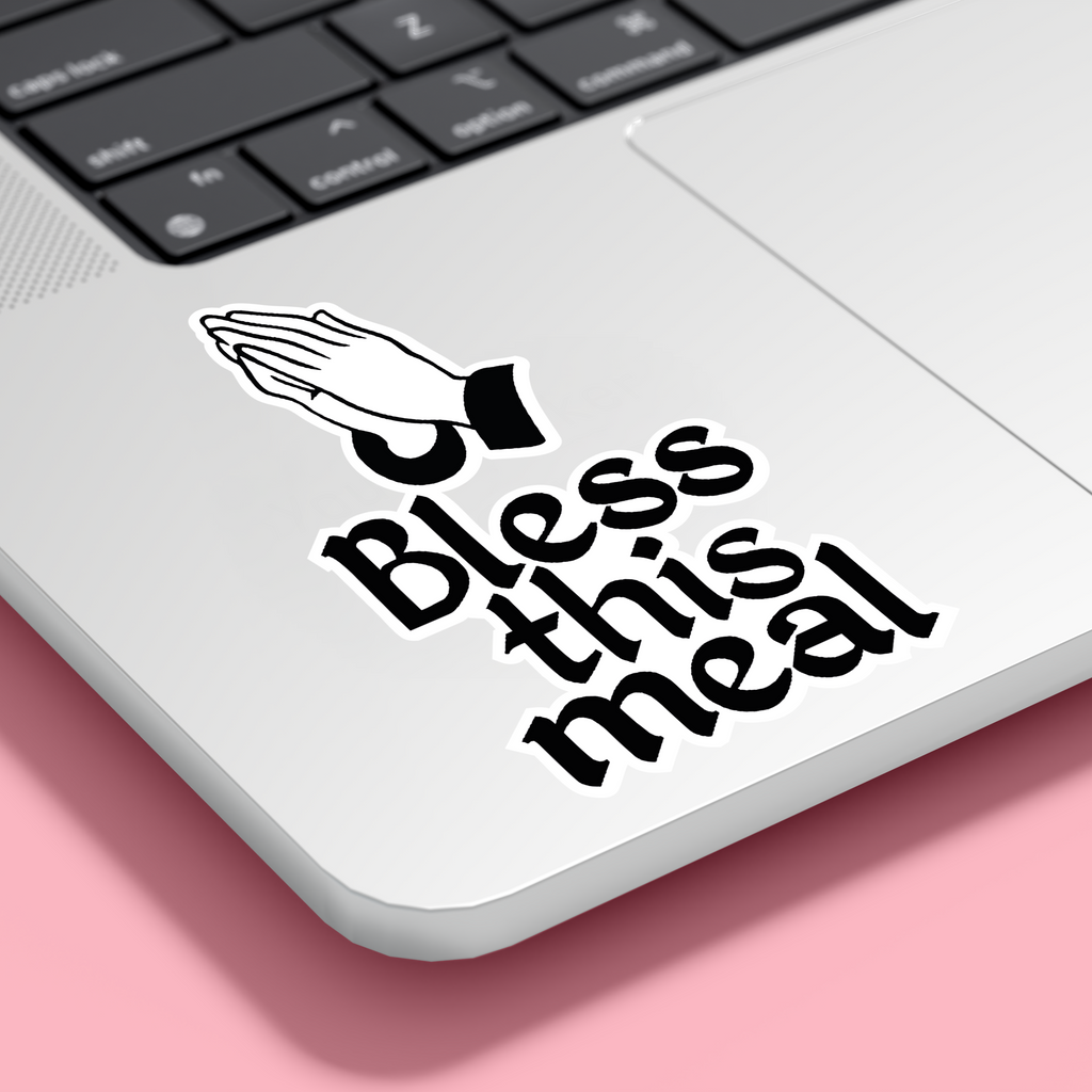 "Bless This Meal" Sticker