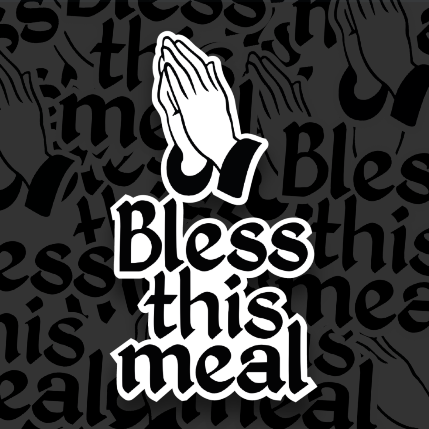 "Bless This Meal" Sticker
