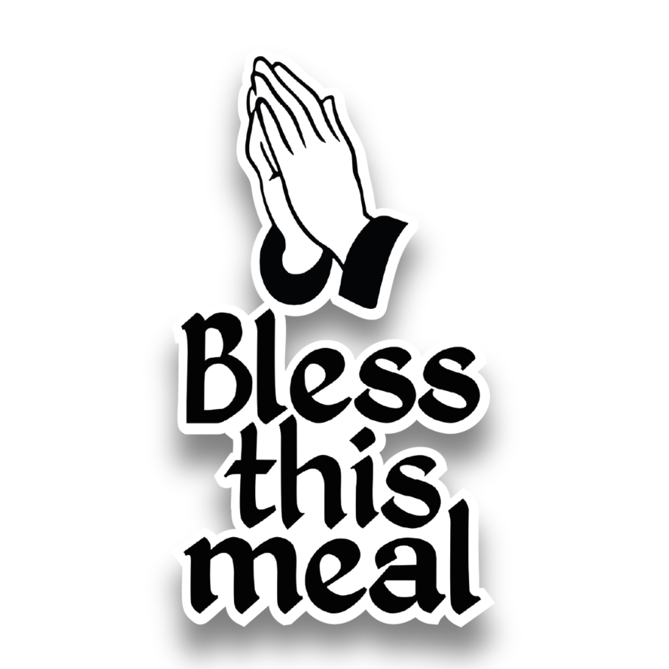 "Bless This Meal" Sticker