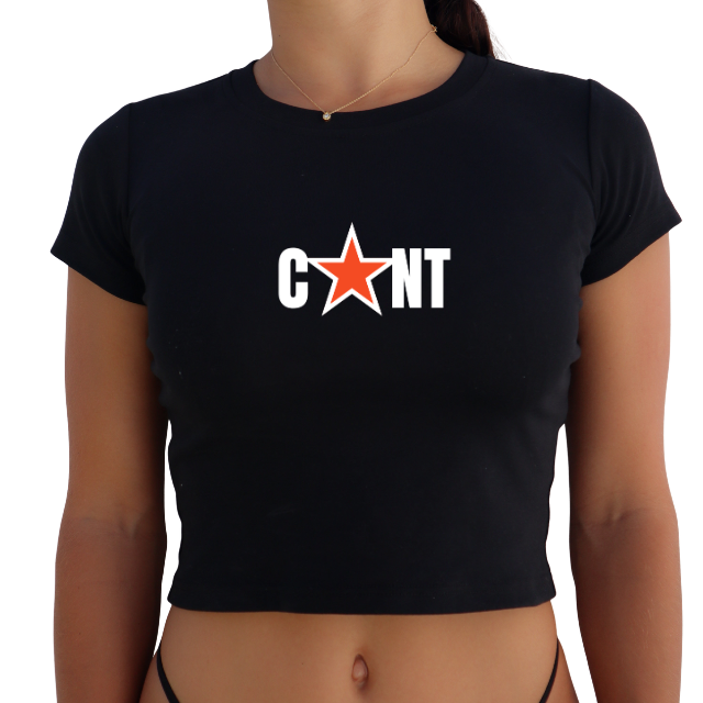 "C*NT" Y2K Baby Tee