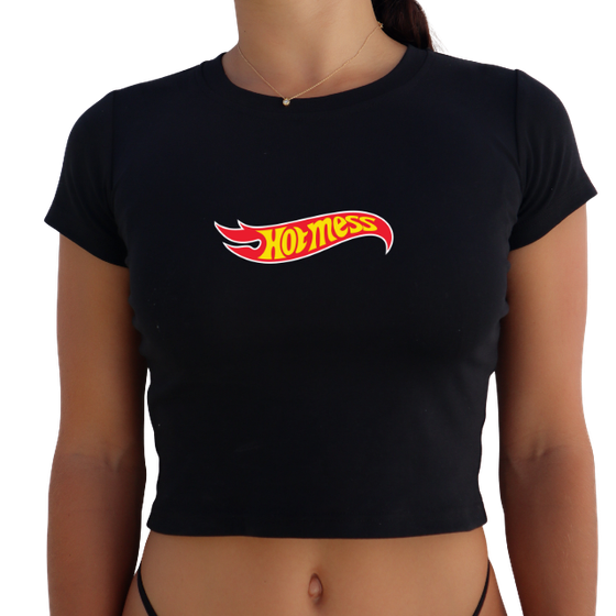 "Hot Mess" Y2K Baby Tee