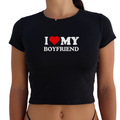 "I Love My Boyfriend" Y2K Baby Tee