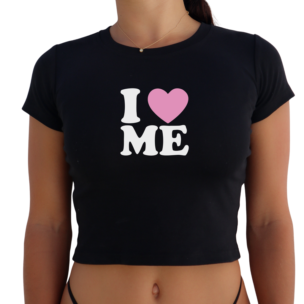 "I Love Me" Y2K Baby Tee