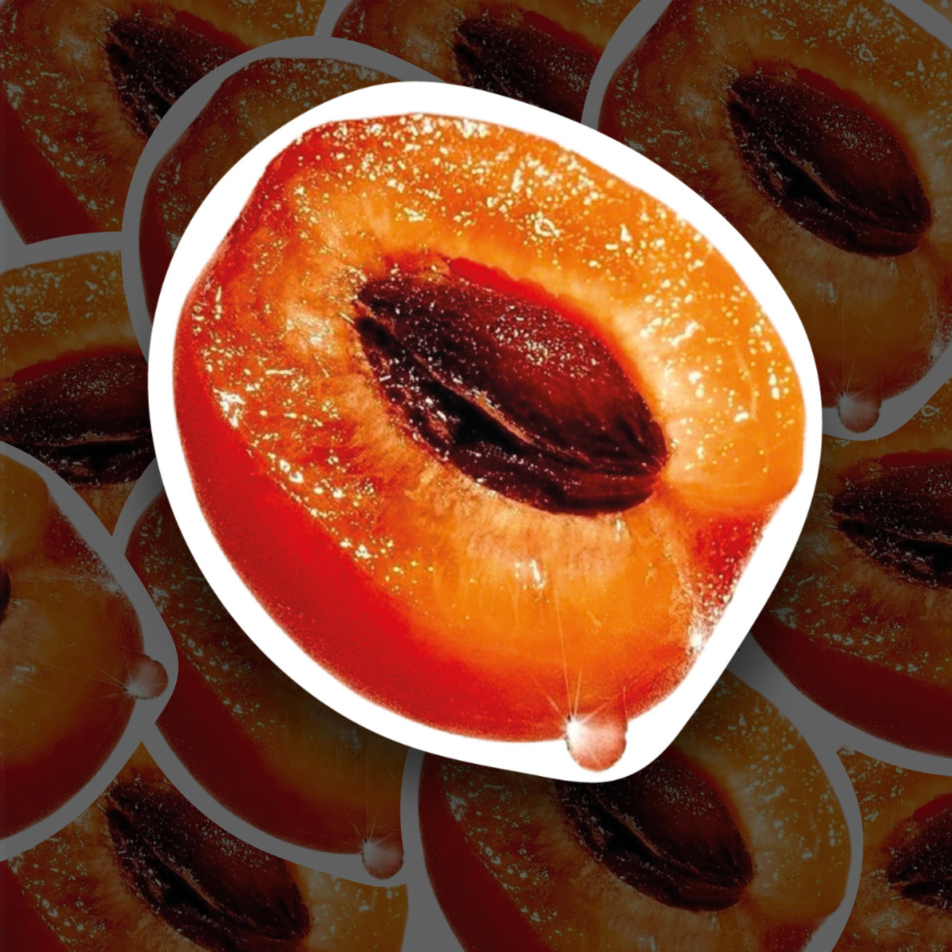 "Juicy Apricot" Sticker