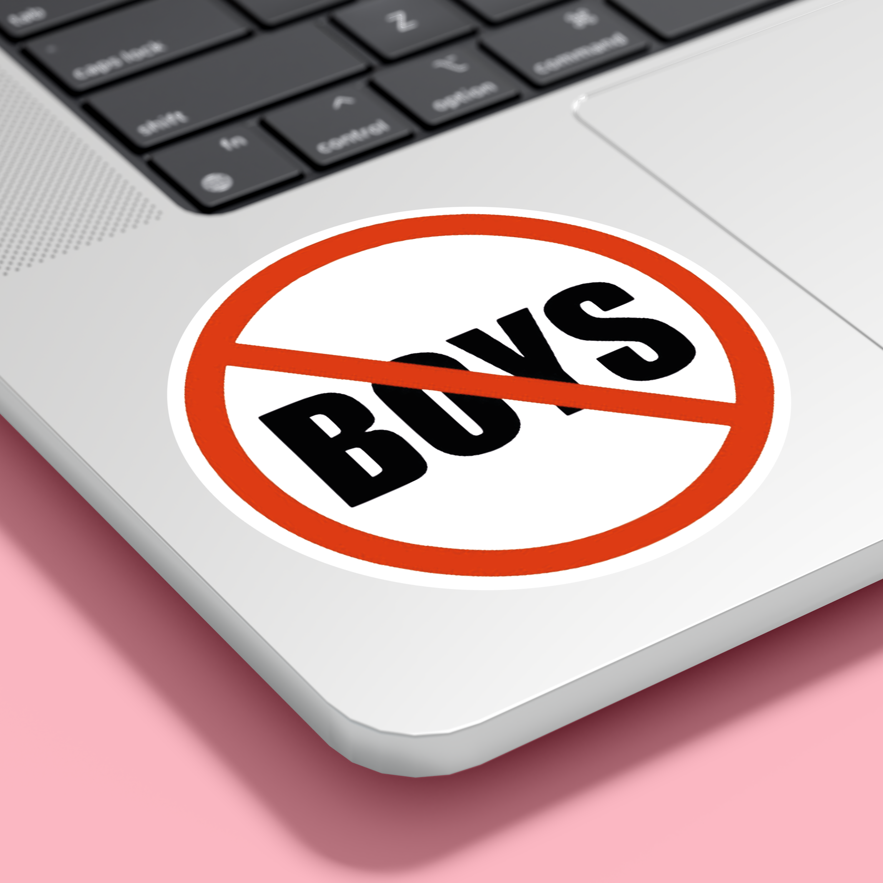 "NO BOYS" Sticker