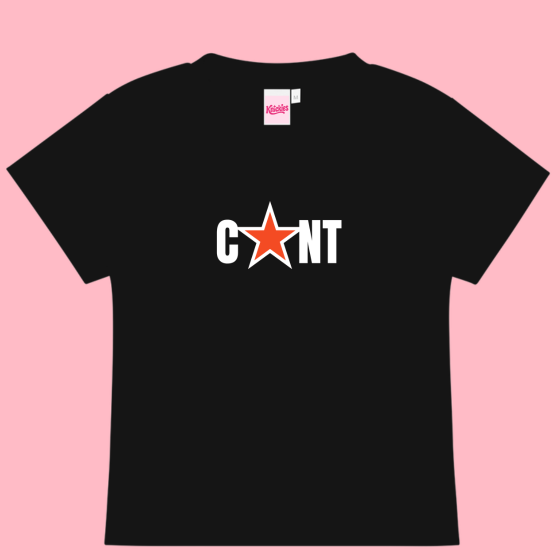"C*NT" Y2K Baby Tee