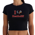 Wuthering Heights "I Love Heathcliff" Y2K Baby Tee
