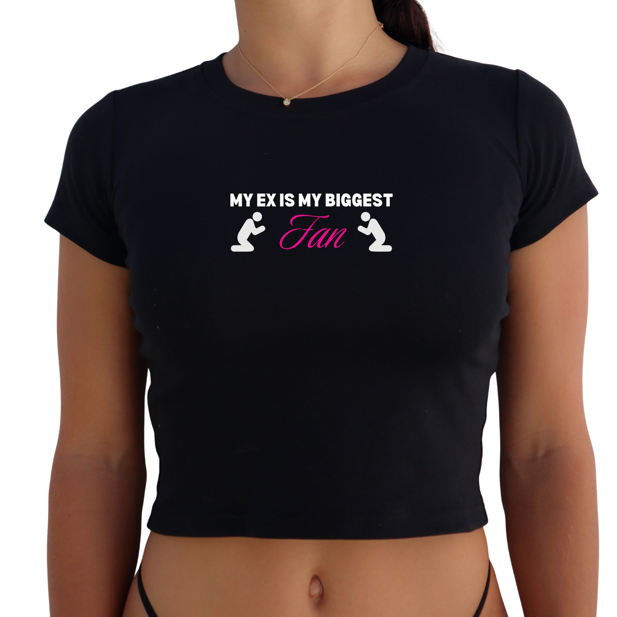 "My Ex is my Biggest Fan" Y2K Baby Tee