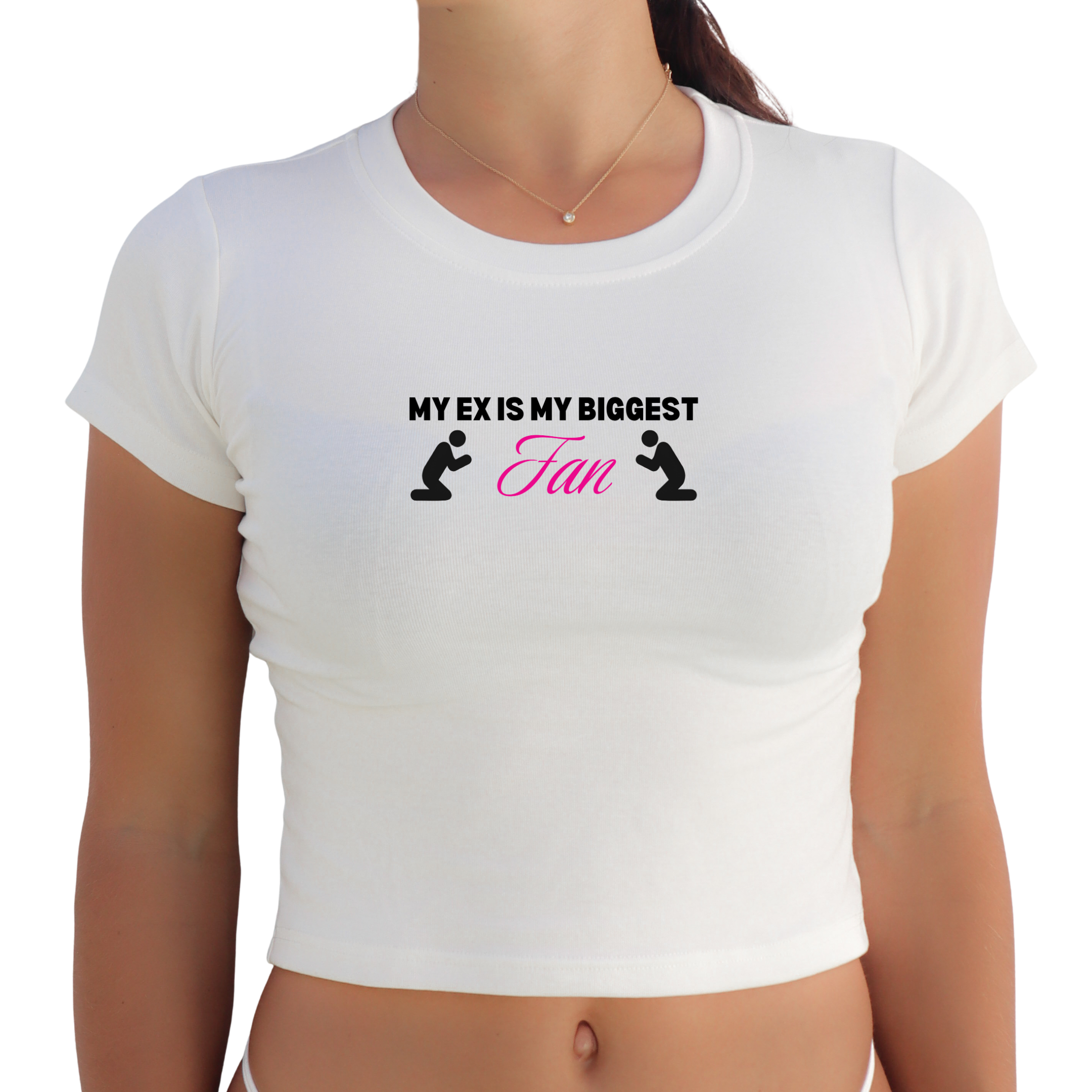 "My Ex is my Biggest Fan" Y2K Baby Tee
