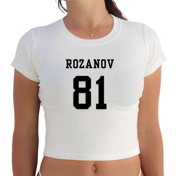 HR "ROZANOV 81" Y2K Baby Tee