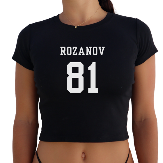 HR "ROZANOV 81" Y2K Baby Tee