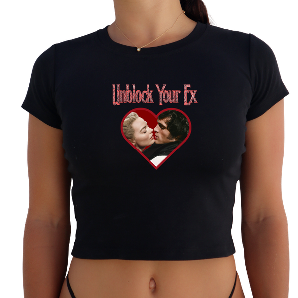 Wuthering Heights "Unblock Your Ex" Y2K Baby Tee